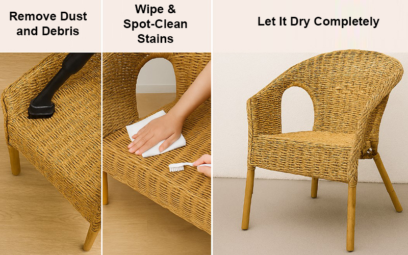 Steps To Clean Natural Wicker Furniture