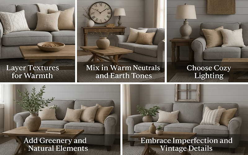Turn Cool Greys Into A Cozy Farmhouse Haven