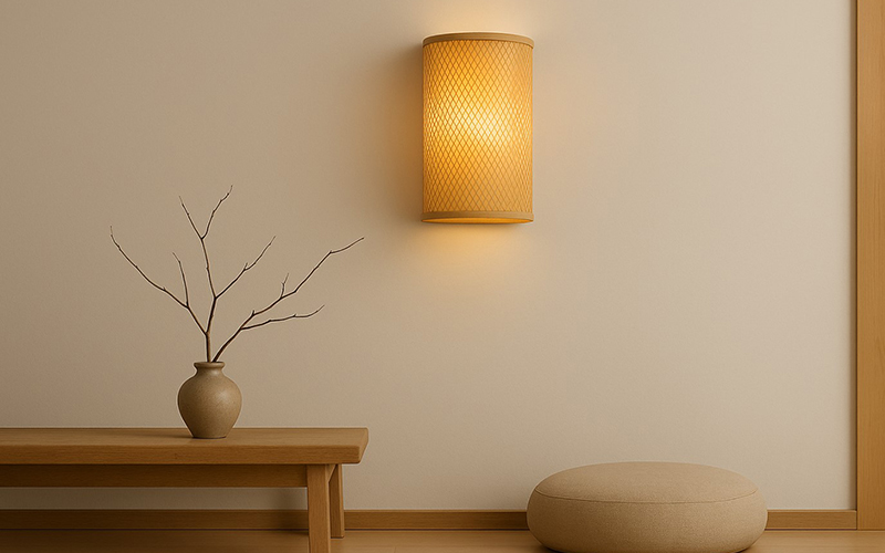 Zen Bamboo Wall Sconce