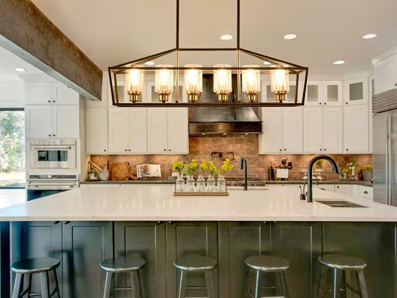 Consider Your Existing Material Choosing Lighting For Kitchen Bar