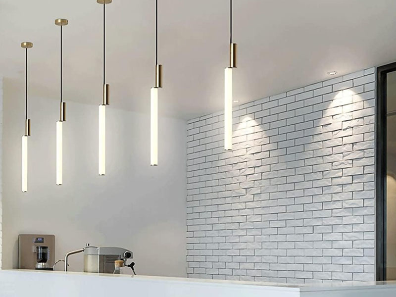 Frosted Acrylic Tube Lights For Kitchen Bar