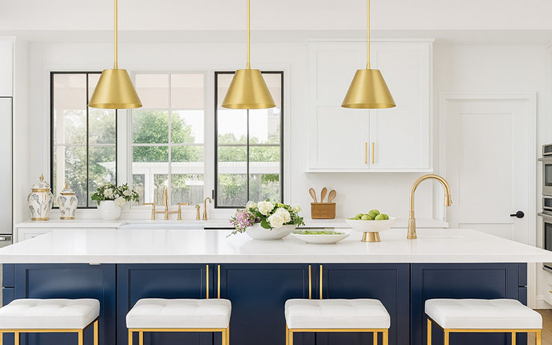 Gold Kitchen Island Pendant Lighting