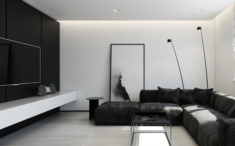 Keep It Simple – Let Your Black Living Room Breathe With Effortless Style