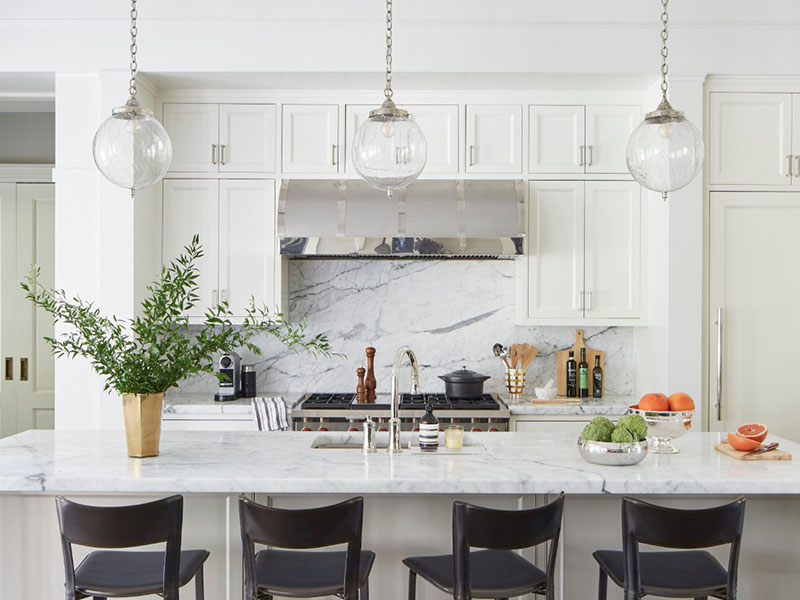 Kitchen Bar Glass Globe Pendant Light