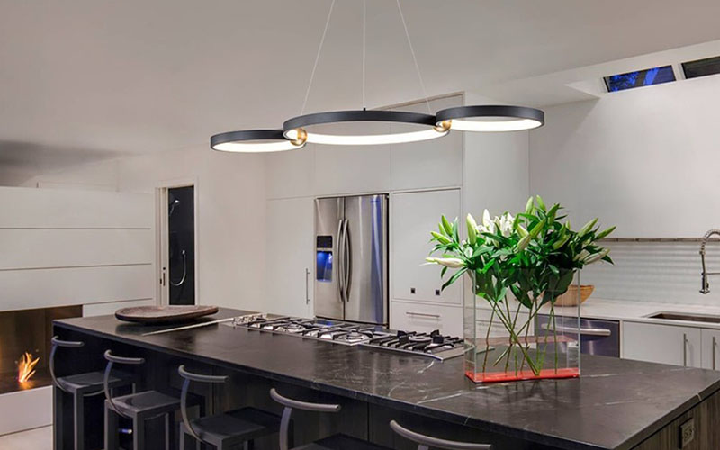 Kitchen Bar Led Ring Pendant Light
