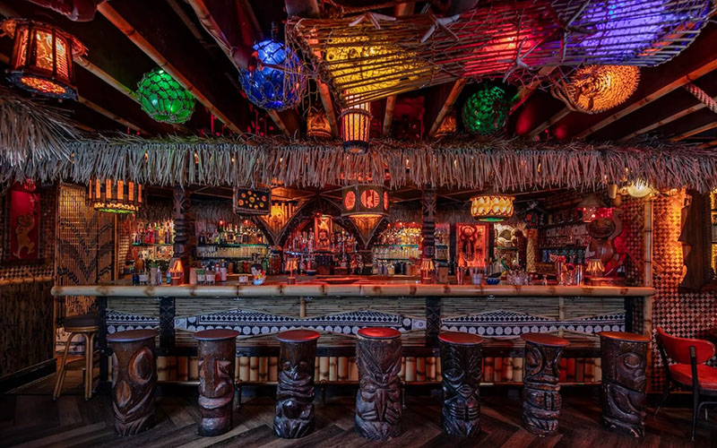 Layered Lighting & Island Ambience For The Ultimate Tiki Bar