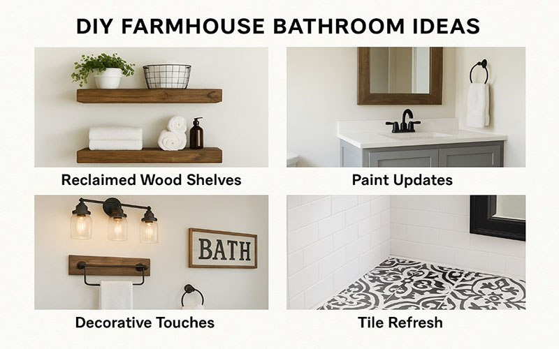 Diy Farmhouse Bathroom Ideas