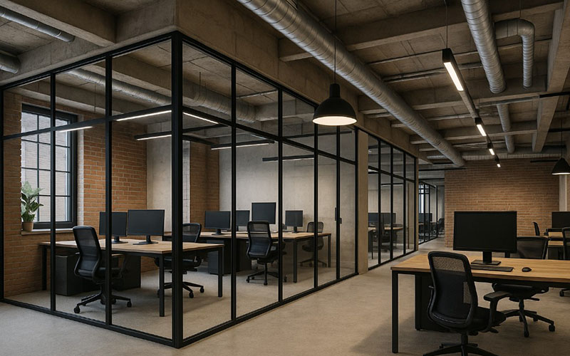 Office Modern Industrial Interior Design