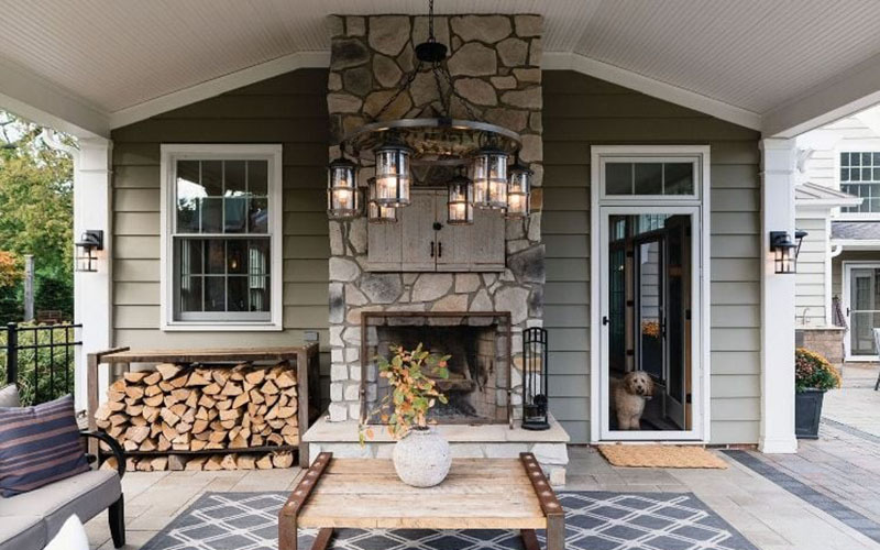 Outdoor Rustic Farmhouse Lighting Ideas