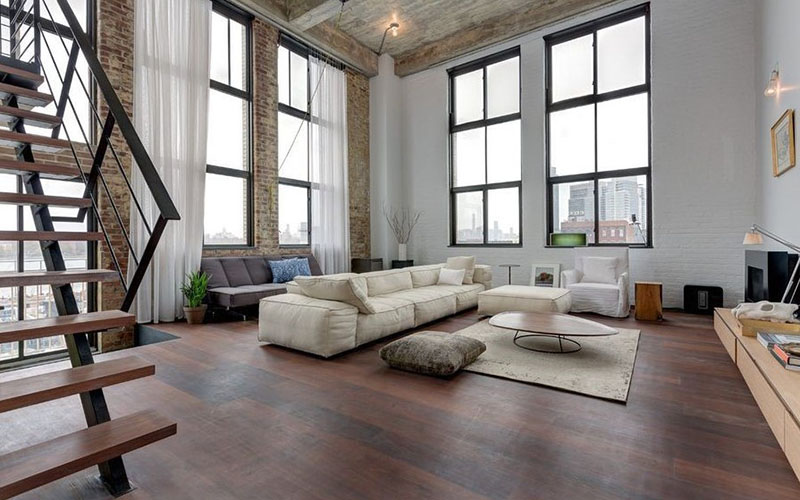 The Perfect Blend Of Modern And Industrial In Living Room Interiors