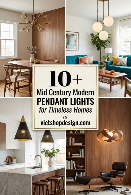 10+ Mid Century Modern Pendant Lights For Timeless Homes