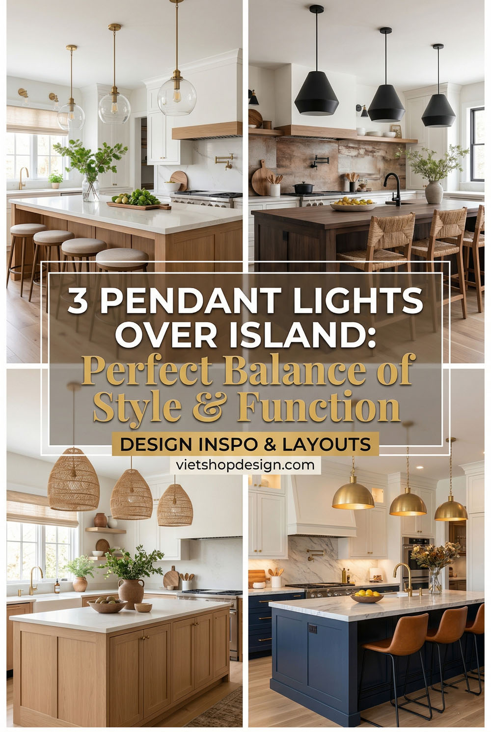 3 Pendant Lights Over Island: Perfect Balance of Style and Function