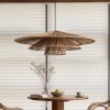 3 Tiered Rattan Pendant Light Dining Table