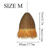 Boho Jute Pendant Light Wicker Lampshade Size M