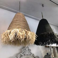 Boho Jute Rope Pendant Light Hanging