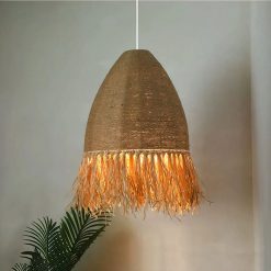 Boho Jute Rope Pendant Light Rest Area