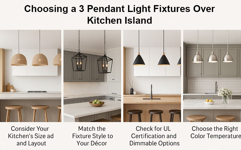 Choosing A 3 Pendant Light Over Kitchen Island
