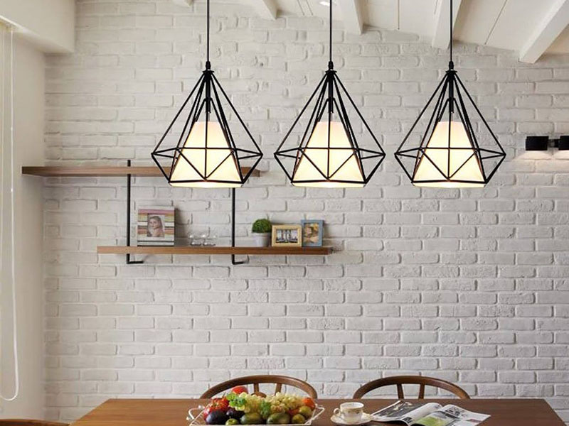Diamond Cage Pendant Light Mid Century Designs