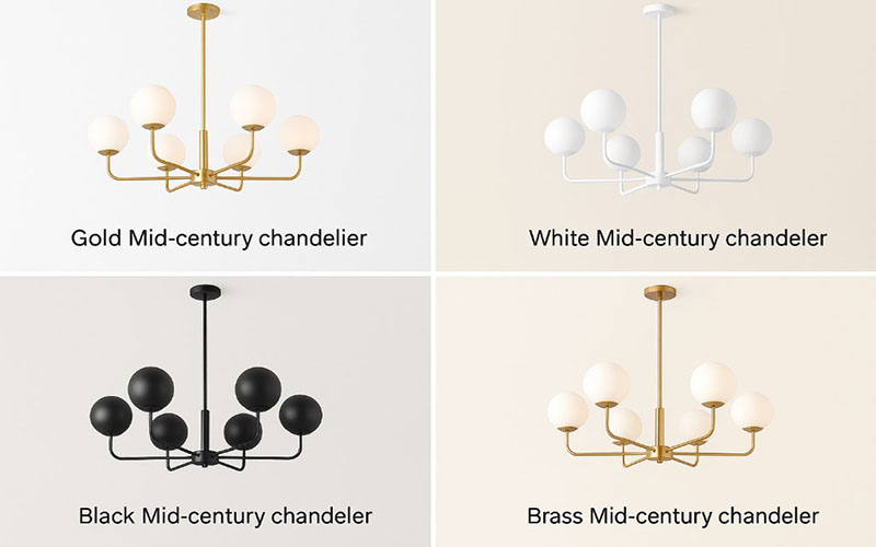 Exploring Classic Colors Of Mid-century Modern Chandeliers