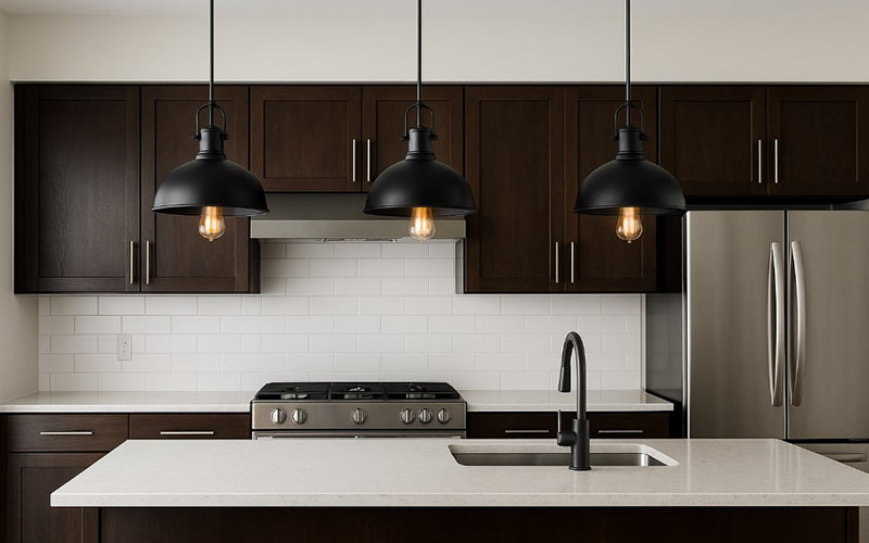 Industrial Kitchen Lighting Inspiration