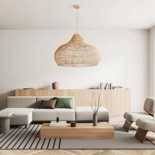 Kloe Rattan Pendant Light Living Room
