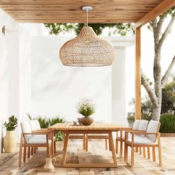 Kloe Rattan Pendant Light Outdoor Dining