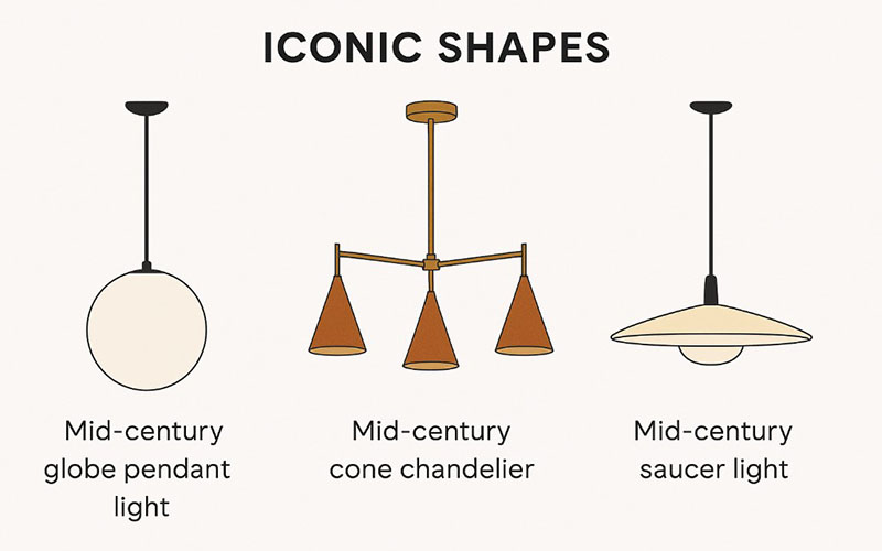 Mid-century Iconic Shapes Lighting