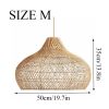 Natural Kloe Rattan Pendant Light Size M