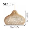 Natural Kloe Rattan Pendant Light Size S