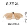 Rattan Flush Mount Light Flower Petal Ceiling Lamp Size Xl