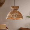 Rattan Hourglass Pendant Light Rest Area