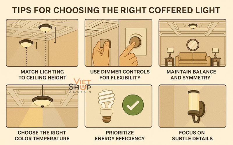Tips For Choosing The Right Coffered Ceiling Lightings