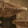 Vintage Hemp Rope Pendant Light Hanging Detail