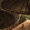 Vintage Hemp Rope Pendant Lighting Detail