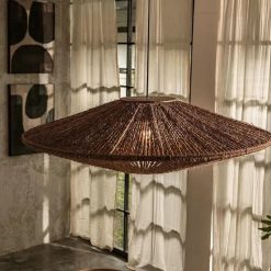 Wicker Jute Rope Pendant Light Brown