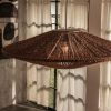 Wicker Jute Rope Pendant Light Ufo Shape