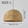 Wicker Water Hyacinth Lighting Size L