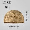 Wicker Water Hyacinth Lighting Size Xl