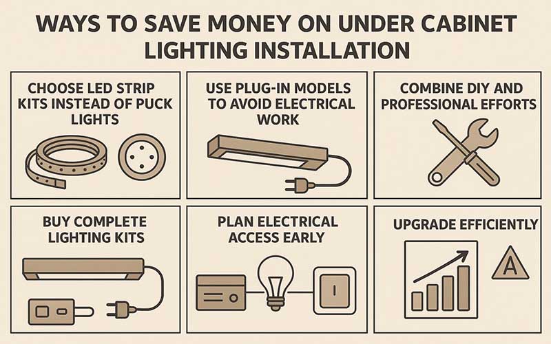 6 Ways To Save Money On Under Cabinet Lighting Installation