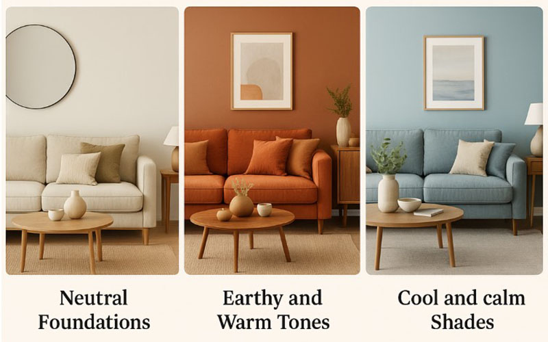 Choose The Right Color Palette For Your Living Room Décor
