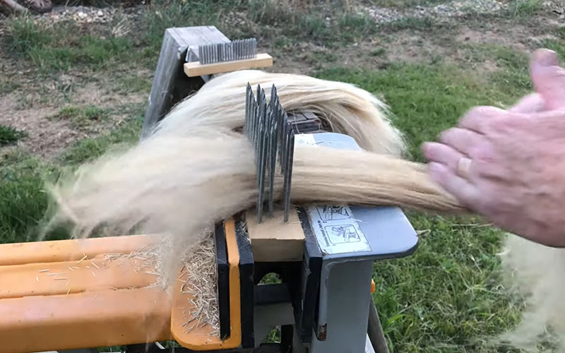 Combing The Hemp Fibers