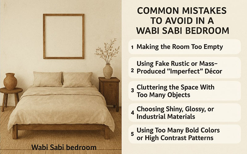 Common Mistakes To Avoid In A Wabi Sabi Bedroom