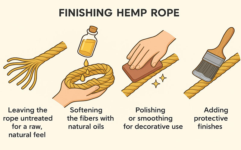 Finishing Hemp Rope