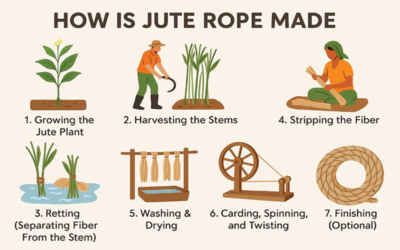 How Is Jute Rope Made