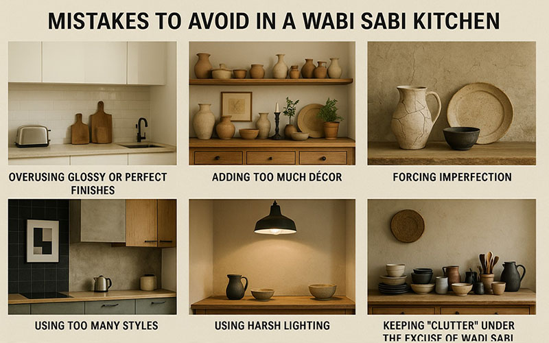 Mistakes To Avoid In A Wabi Sabi Kitchen