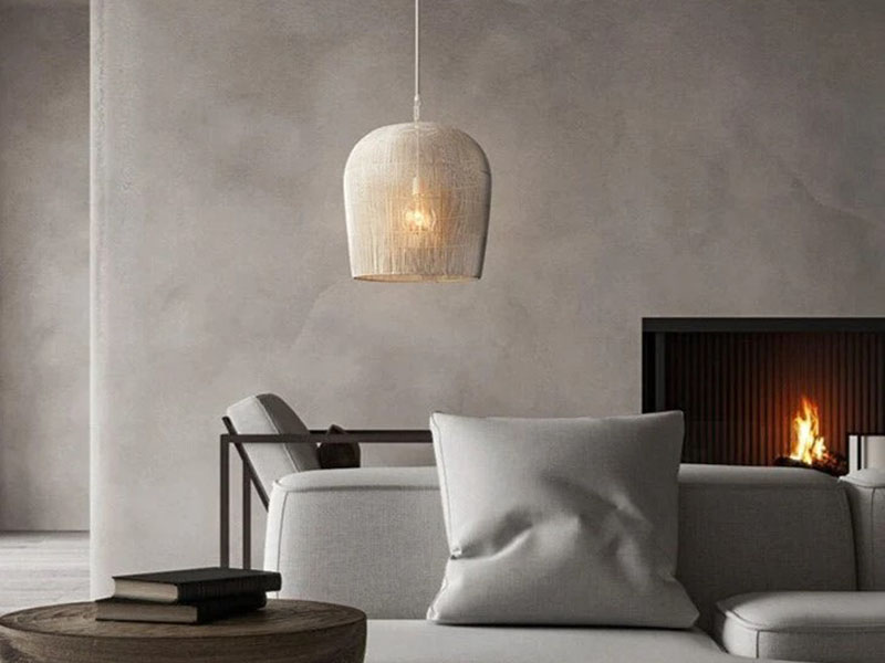 Rattan Pendant Light For Wabi Sabi Interior Design