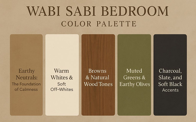 Wabi Sabi Bedroom Color Palette