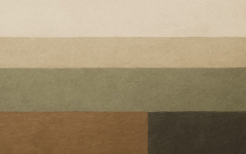Wabi Sabi Calming, Earthy Color Palette