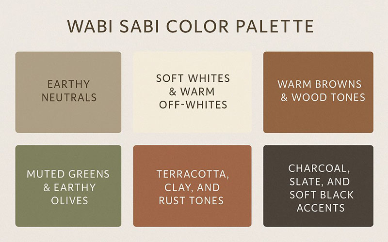 Wabi Sabi Color Palette For Calm & Natural Interiors