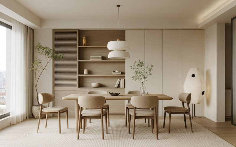 A Wabi Sabi Dining Room Should Feel Open, Breathable, And Naturally Welcoming